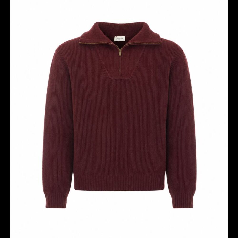 Saint Laurent Men Knitted Zip Sweater